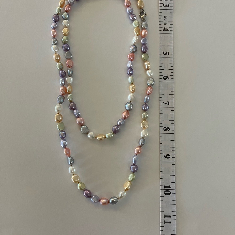 Multicolor Real Genuine Pearl Necklace
